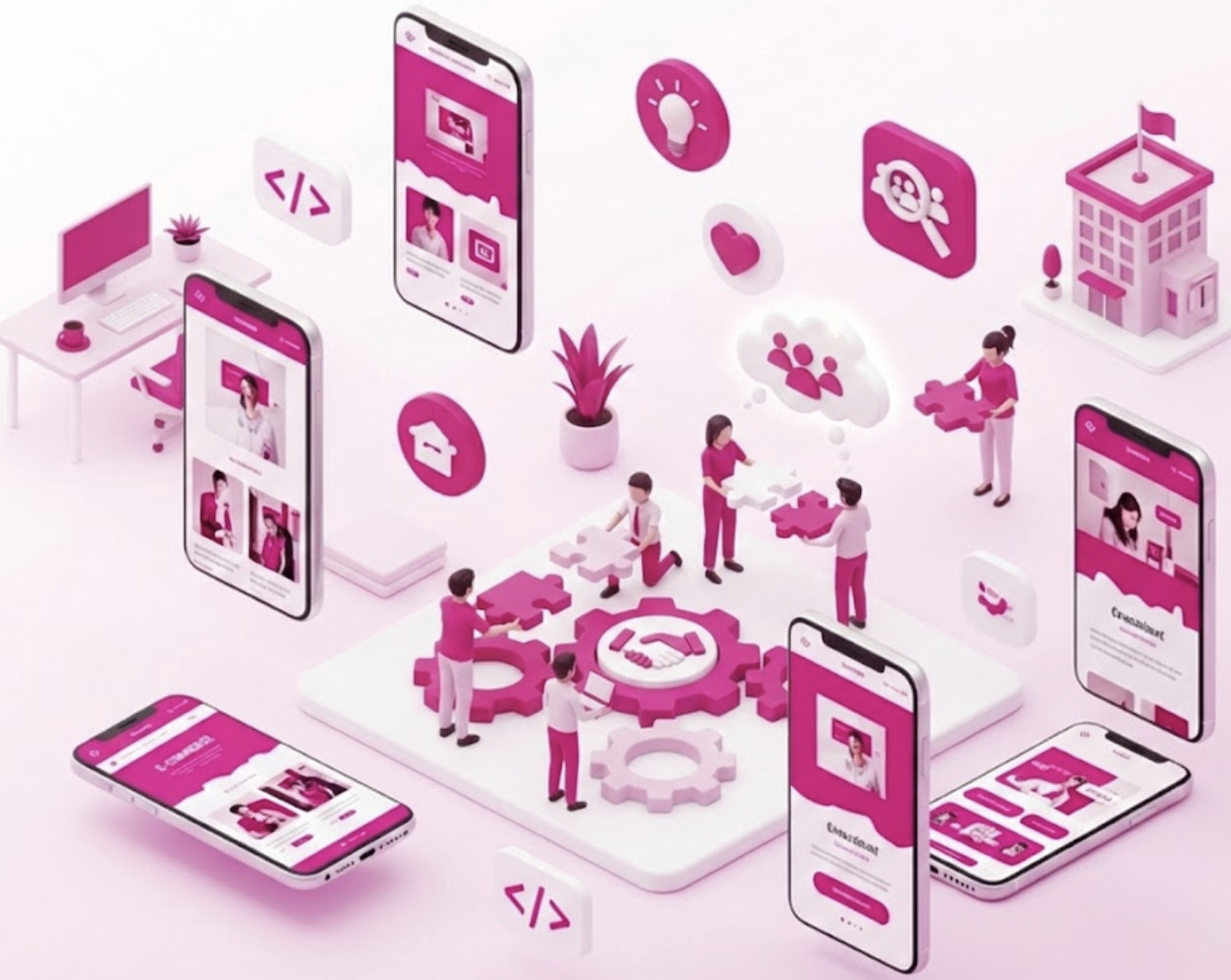 Team of expert web developers at the Best Web Design Company in Bangladesh