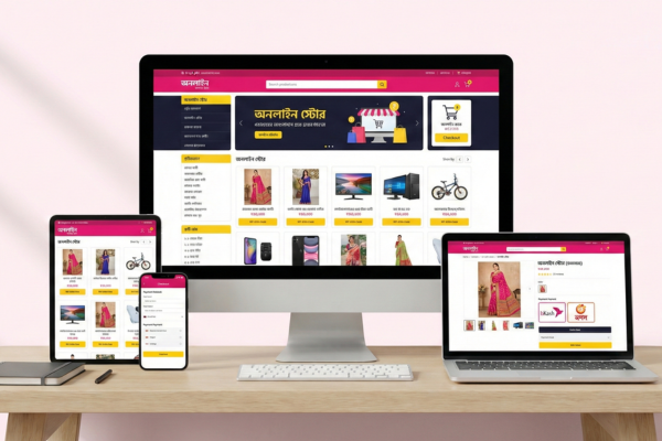 High-Converting E-commerce website design in Bangladesh with automated payment gateways