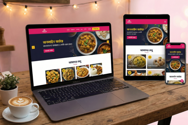 Restaurant and Cafe website design in Bangladesh with online ordering
