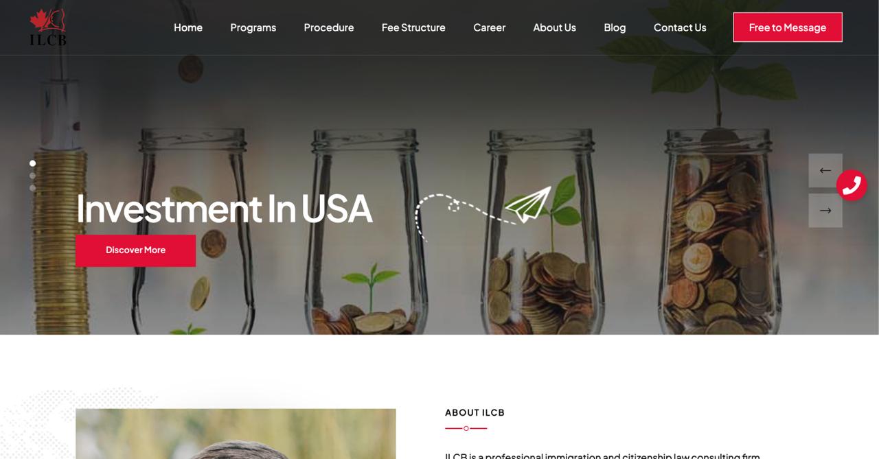 ILCB - Live Immigration Consultancy Website Project
