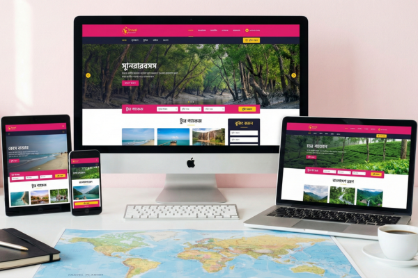 Tourism and travel agency booking website design in Bangladesh